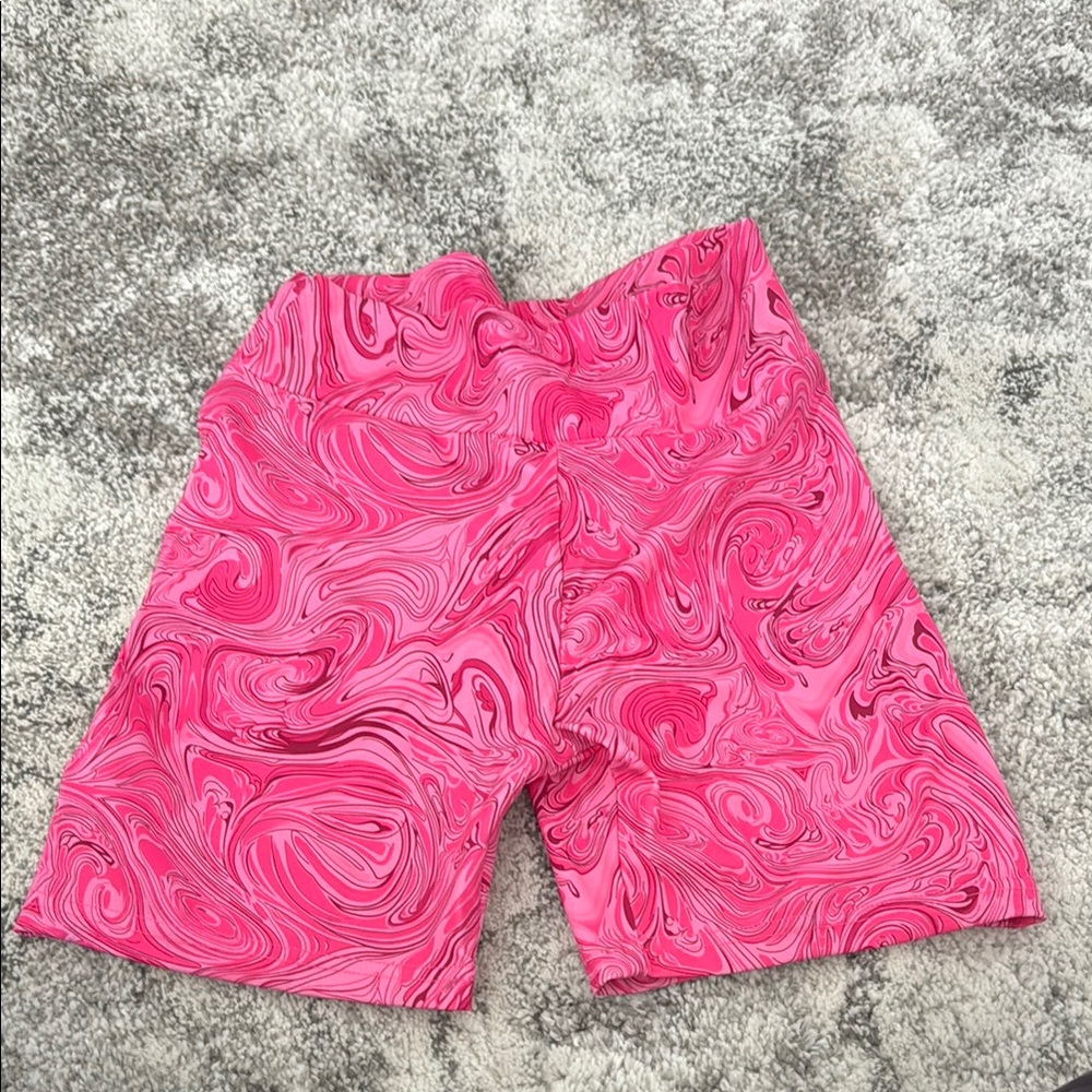 Pink Swirl Pattern Shorts